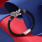 Buddha Stones 999 Sterling Silver Dragon Luck Handcrafted Braided Child Adult Bracelet Bracelet BS 1