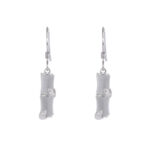 Buddha Stones 925 Sterling Silver Hetian Jade Chrysoberyl Cat Eye Red Agate Bamboo Luck Drop Earrings Earrings BS Silver Cat's Eye(Peace♥Support)