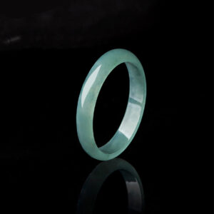 Buddha Stones Natural Jade Prosperity Protection Ring Ring BS 20mm