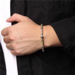 Buddha Stones Natural Crystal Amethyst Tiger Eye Spiritual Balance Bracelet Bracelet BS 8