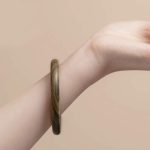 Buddha Stones Tibetan Small Leaf Red Sandalwood Ebony Green Sandalwood Protection Bracelet Bangle Bracelet BS 20