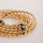 Buddha Stones 108 Mala Beads 925 Sterling Silver Citrine Sandalwood Turquoise Protection Prosperity Bracelet Mala Bracelet BS 19