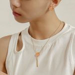 Buddha Stones 18K Gold Plated Copper Two Birds Zircon Healing Necklace Pendant Bracelet Earrings Set Bracelet Necklaces & Pendants BS 3
