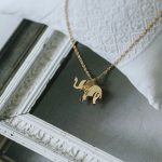 Buddha Stones Elephant Titanium Steel Luck Necklace Chain Pendant Necklaces & Pendants BS 2