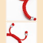 Buddha Stones 925 Sterling Silver Handmade Fu Character Lucky Money Bag Chinese Lock Charm Bell Lotus Copper Coin King Kong Knot Braided Kids Bracelet Bracelet BS 7