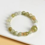 Buddha Stones Green Grape Color Jade Abundance Bracelet Bracelet BS 7