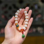 Buddha Stones Natural Bodhi Seed Red Agate Bodhi Calm Harmony Engraved Pumpkin Bead Lotus Bracelet Bracelet BS 5
