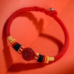 Buddha Stones Year of the Dragon 925 Sterling Silver Chinese Zodiac Cinnabar Auspicious Matches Blessing Bracelet (Extra 30% Off | USE CODE: FS30) Bracelet BS 6