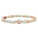 Buddha Stones Natural Crystal Amethyst Tiger Eye Spiritual Balance Bracelet Bracelet BS Amazonite