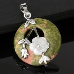 Buddha Stones Various Crystal Amethyst Green Aventurine Flower Healing Necklace Pendant Necklaces & Pendants BS 20