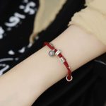 Buddha Stones 925 Sterling Silver Gold Swallowing Beast Koi Fish Wealth Handcrafted Braided Bracelet Bracelet BS 1