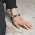 Buddha Stones Eagle's Eye Stone Ebony Wood Copper Confidence Couple Bracelet Bracelet BS 5