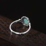 925 Sterling Silver Tibetan Turquoise Red Agate Protection Ring (Extra 30% Off | USE CODE: FS30) Ring BS 4