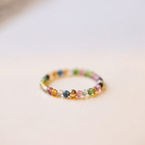 Buddha Stones Natural Tourmaline Positive Love Ring Ring BS 59~60mm