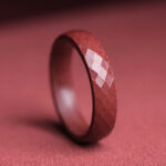 Buddha Stones Cinnabar Om Mani Padme Hum Auspicious Clouds Blessing Ring Ring BS Prismatic 22mm