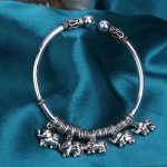 Buddha Stones 925 Sterling Silver Elephant Strength Bracelet Bangle Bracelet Bangle BS 5