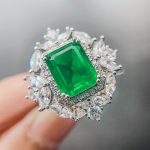 Buddha Stones Emerald Crystal Red Corundum Confidence Courage Ring Earrings Necklace Pendant Necklaces & Pendants BS Green Ring