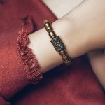 Buddha Stones Tibetan Red Agate Green Agate Copper Confidence Fortune Bracelet Bracelet BS 4