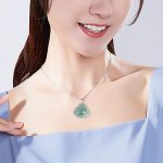 Buddha Stones 925 Sterling Silver Laughing Buddha Jade Protection Calm Necklace Chain Pendant Necklaces & Pendants BS 7