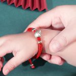 Buddha Stones 999 Sterling Silver Apple Red Multicolored Rope Luck Protection Handcrafted Kids Bracelet Bracelet BS 9