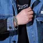 Buddha Stones Tibetan Nine-Eye Dzi Bead Om Mani Padme Hum Turquoise Protection Rotatable Bracelet Bracelet BS 4