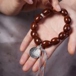 Buddha Stones Tibetan Natural Purple Gold Rat OM Chinese Zodiac Nine Palaces Eight Diagrams Charm Wealth Bracelet Bracelet BS 5
