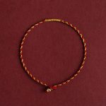 Buddha Stones 14K Gold Plated Handmade Red Gold Rope King Kong Knot Braided Luck Bracelet Bracelet BS 17-18cm