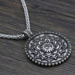 Six True Words Love Peace Flower Pattern Necklace (Extra 35% Off | USE CODE: FS35) Necklaces & Pendants BS 3