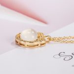 Buddha Stones Chalcedony Lock of Good Wishes Positive Necklace Pendant Necklaces & Pendants BS 5
