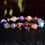 Buddha Stones FengShui PiXiu Amethyst Luck Bracelet Bracelet BS 1