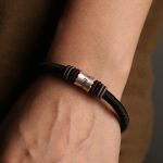 Buddha Stones 999 Sterling Silver Om Mani Padme Hum Peace Magnetic Buckle Bracelet Bracelet BS 10