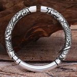 Buddha Stones Dragon Auspicious Clouds Luck Protection Bracelet Adjustable Bangle Bracelet Bangle BS 1