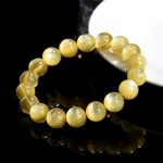 Buddha Stones Natural Golden Lepidolite Protection Prosperity Bracelet Bracelet BS 2