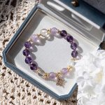 Buddha Stones Natural Amethyst Inner Peace Healing Star Charm Bracelet Bracelet BS 1