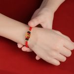 Buddha Stones Handmade 925 Sterling Silver Year of the Dragon Cute Chinese Zodiac Luck Braided Red Bracelet Bracelet BS 10
