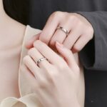 Buddha Stones 925 Sterling Silver Sun Moon Protection Adjustable Couple Ring Ring BS 2