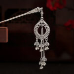 Buddha Stones Water Drop Lily of the Valley Flowers Tassels Confidence Hairpin Hairpin BS Flowers