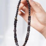 Buddha Stones Tibet Ebony Wood Square Beads Peace Double Wrap Bracelet Bracelet BS 1