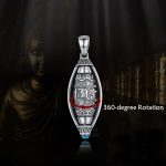 Buddha Stones Tibet Om Mani Padme Hum Protection Necklace Rotatable Pendant Necklaces & Pendants BS 1