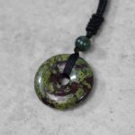 Buddha Stones Lucky Coin Pendant Healing Crystal Gemstone Necklace Necklaces & Pendants BS 24