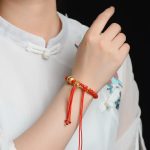 Buddha Stones Tibetan Handmade Luck Prayer Wheel Bead Charm Weave Colorful String Bracelet Bracelet BS 4