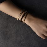 Buddha Stones Lava Rock Stone Copper Balance Cuff Bracelet Bangle Bracelet BS 17