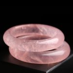 Buddha Stones  Natural Rose Quartz Love Caring Bracelet Bangle Bracelet Bangle BS 9