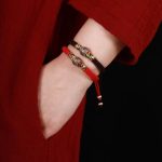 Buddha Stones 925 Sterling Silver Om Mani Padme Hum King Kong Knot Faith Bracelet Bracelet BS 16