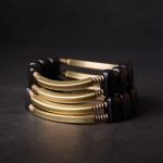Buddha Stones Tibetan Ebony Wood Copper Balance Double Layer Bracelet Bracelet BS 10