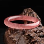 Buddha Stones Natural Strawberry Quartz Love Healing Bracelet Bangle Bracelet BS 5