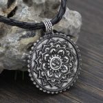 Six True Words Love Peace Flower Pattern Necklace (Extra 35% Off | USE CODE: FS35) Necklaces & Pendants BS 10