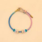 Buddha Stones Handmade Eight Thread Peace Knot Peach Blossom Knot Luck Rope Braided Bracelet Bracelet BS 6