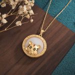 Buddha Stones White Jade Year of the Tiger Blessing Necklace Necklaces & Pendants BS 2