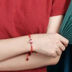 Buddha Stones 999 Sterling Silver Chinese Zodiac Luck Strength Red String Bracelet Bracelet BS 4